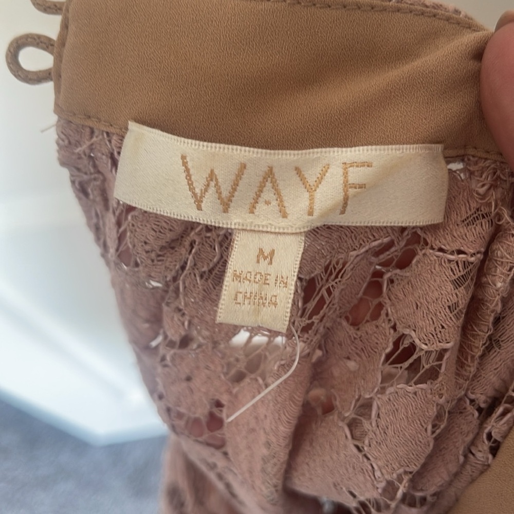 Wayf Elegant Lace Top in Blush Pink Nude - Picture 12 of 12